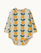 Tinycottons Бебешко боди от памук APPLES RIB BODY