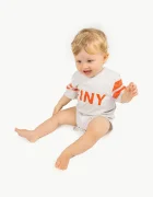 Tinycottons Бебешко боди от памук STRIPES LOGO BODY