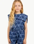 Tinycottons Детска блуза от деним BOWS BLOUSE