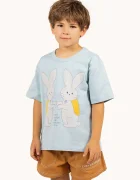Tinycottons Детска памучна тениска BUNNIES GRAPHIC TEE