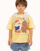 Tinycottons Детска памучна тениска READERS GRAPHIC TEE