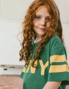 Tinycottons Детска памучна тениска STRIPES LOGO TEE