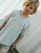 Tinycottons Детска памучна тениска STRIPES LOGO TEE