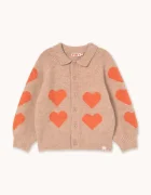 Tinycottons Детска жилетка HEARTS CARDIGAN