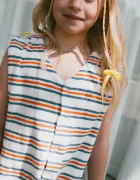 Tinycottons Детски памучен гащеризон STRIPES MULTICOLOR JUMPSUIT
