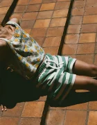 Tinycottons Детски памучен къс панталон STRIPES SHORT