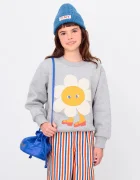 Tinycottons Детски памучен суичър FLOWER GRAPHIC SWEATSHIRT