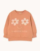 Tinycottons Детски памучен суичър FLOWERS EYES GRAPHIC SWEATSHIRT