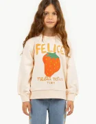 Tinycottons Детски памучен суичър NELLA NATURA GRAPHIC SWEATSHIRT