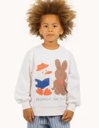 Tinycottons Детски памучен суичър READERS GRAPHIC SWEATSHIRT