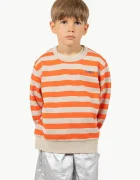 Tinycottons Детски памучен суичър STRIPES SWEATSHIRT