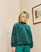 Tinycottons Детски суичър DUO STRIPES MOCKNECK SWEATSHIRT