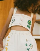 Tinycottons Детски топ ARTSY TREE CROP TOP