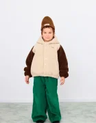 Tinycottons Детско яке COLOR BLOCK POLAR SHERPA HOODIE