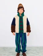Tinycottons Детско яке COLOR BLOCK POLAR SHERPA JACKET