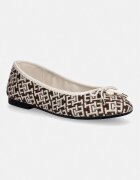 Tommy Hilfiger балеринки TH CHARM JACQUARD BALLERINA кафяви FW0FW09504