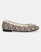 Tommy Hilfiger балеринки TH CHARM JACQUARD BALLERINA кафяви FW0FW09504