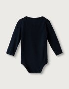 Tommy Hilfiger бебешки гащеризон за бебе от памук с еластан син KN0KN02317