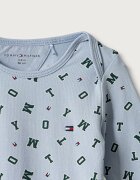 Tommy Hilfiger бебешки гащеризон за бебе от памук с еластан син KN0KN02317