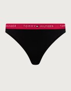 Tommy Hilfiger бикини дамски от памук с еластан 3 броя черни UW0UW05529