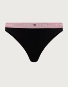Tommy Hilfiger бикини дамски от памук с еластан 3 броя черни UW0UW05529