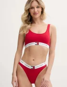 Tommy Hilfiger Бикини дамски от памук с еластан червени UW0UW06038