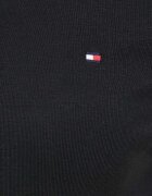 Tommy Hilfiger блуза с дълги ръкави дамска памучна черна WW0WW40589