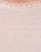 Tommy Hilfiger блуза с дълги ръкави дамска с добавен кашмир бежова UW0UW06611
