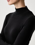 Tommy Hilfiger блуза с дълги ръкави дамска с вълна черна WW0WW52361
