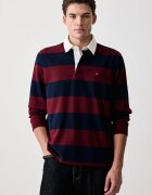 Tommy Hilfiger блуза с дълги ръкави мъжка от памук бордо MW0MW45692