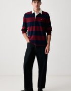Tommy Hilfiger блуза с дълги ръкави мъжка от памук бордо MW0MW45692