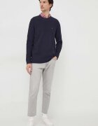 Tommy Hilfiger блуза с дълги ръкави мъжка с памук тъмносиня MW0MW34251