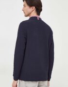 Tommy Hilfiger блуза с дълги ръкави мъжка с памук тъмносиня MW0MW34251