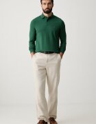 Tommy Hilfiger блуза с дълги ръкави мъжка с памук зелена MW0MW20183