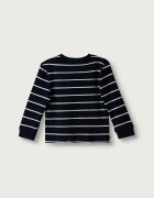 Tommy Hilfiger блуза с дълги ръкави за бебе от памук с еластан тъмносиня KN0KN02333