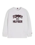 Tommy Hilfiger блуза с дълги ръкави за деца от памук бяла KB0KB10642