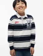 Tommy Hilfiger блуза с дълги ръкави за деца от памук x Peanuts тъмносиня KS0KS00768