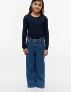Tommy Hilfiger блуза с дълги ръкави за деца с памук тъмносиня KG0KG09463