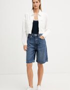 Tommy Hilfiger боди дамско с памук тъмносиньо UW0UW06275