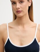 Tommy Hilfiger боди дамско с памук тъмносиньо UW0UW06275
