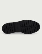 Tommy Hilfiger боти челси дамски от кожа TH EMBOSS GRAIN LEATHER CHELSEA кафяви FW0FW09559