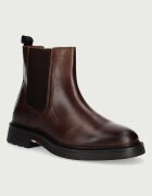 Tommy Hilfiger боти челси мъжки от кожа CORPORATE CASUAL LTH CHELSEA кафяви FM0FM05966