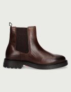 Tommy Hilfiger боти челси мъжки от кожа CORPORATE CASUAL LTH CHELSEA кафяви FM0FM05966