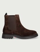 Tommy Hilfiger боти челси мъжки от велур CORPORATE CASUAL SUEDE CHELSEA кафяви FM0FM05952
