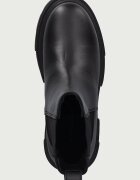 Tommy Hilfiger боти челси с платформа дамски от кожа LEATHER CHUNKY CHELSEA BOOT черни FW0FW09679
