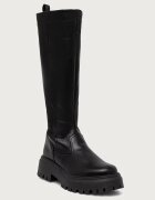 Tommy Hilfiger ботуши под коляното дамски TH STAMP WARM KNEE RAIN BOOT черни FW0FW09678