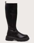 Tommy Hilfiger ботуши под коляното дамски TH STAMP WARM KNEE RAIN BOOT черни FW0FW09678