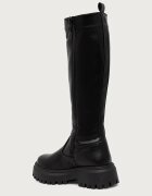 Tommy Hilfiger ботуши под коляното дамски TH STAMP WARM KNEE RAIN BOOT черни FW0FW09678