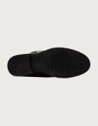 Tommy Hilfiger ботуши под коляното за деца от кожа черни T4A6-35186