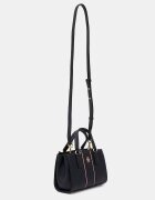 Tommy Hilfiger чанта crossbody дамска от имитация на кожа тъмносиня AW0AW18642